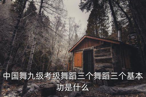 中国舞九级考级舞蹈三个舞蹈三个基本功是什么