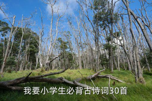 6岁唐诗必背30首，我要小学生必背古诗词30首
