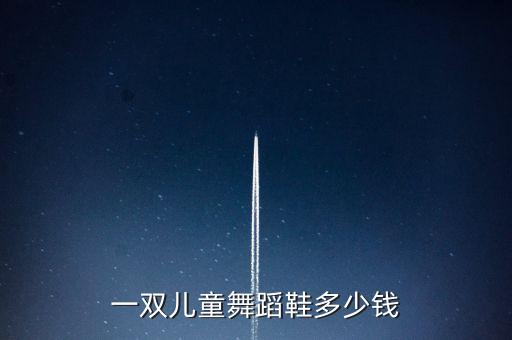 一双儿童舞蹈鞋多少钱