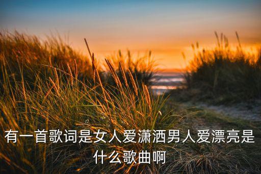 有一首歌词是女人爱潇洒男人爱漂亮是什么歌曲啊
