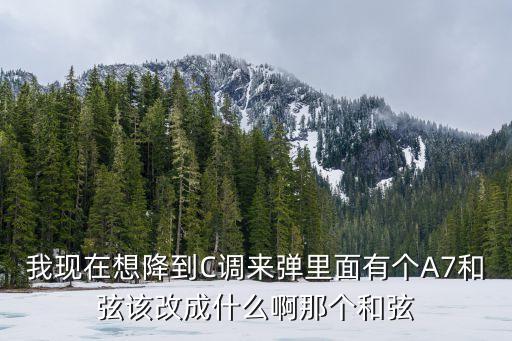 我现在想降到C调来弹里面有个A7和弦该改成什么啊那个和弦