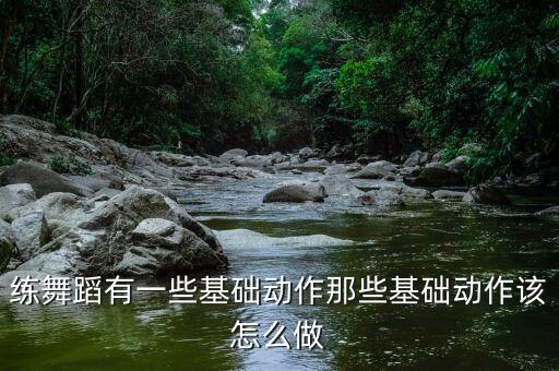 练舞蹈有一些基础动作那些基础动作该怎么做