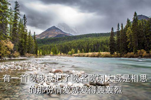 有一首歌我忘记了歌名歌词大概是相思的那份情爱就爱得轰轰烈