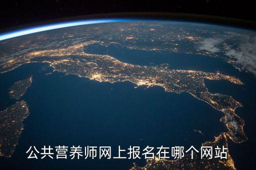 公共营养师网上报名在哪个网站