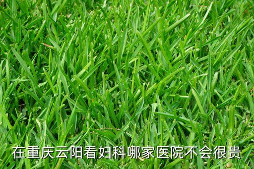 在重庆云阳看妇科哪家医院不会很贵