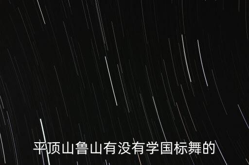 平顶山鲁山有没有学国标舞的