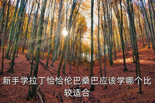 新手学拉丁恰恰伦巴桑巴应该学哪个比较适合