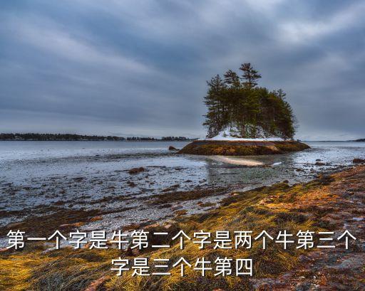 第一个字是牛第二个字是两个牛第三个字是三个牛第四