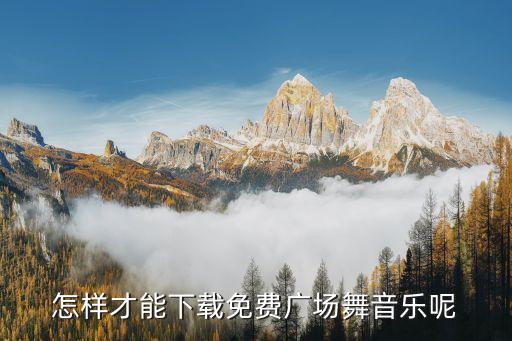 怎样才能下载免费广场舞音乐呢