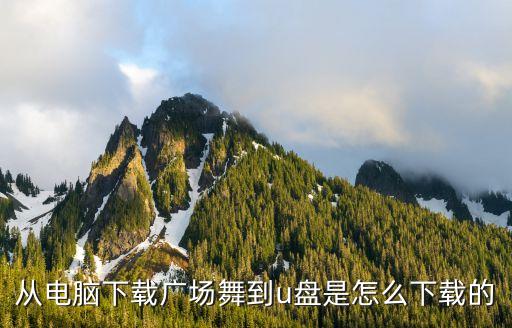 从电脑下载广场舞到u盘是怎么下载的