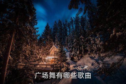 广场舞有哪些歌曲