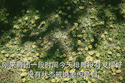 刚来舞团一段时间今天排舞没有发挥好没有状态被说差但是自