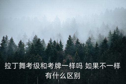 什么是拉丁舞考级，拉丁舞考级