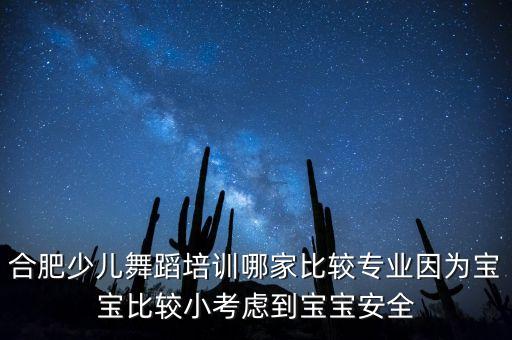 合肥少儿舞蹈培训哪家比较专业因为宝宝比较小考虑到宝宝安全