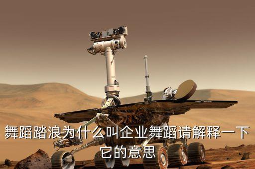 舞蹈踏浪为什么叫企业舞蹈请解释一下它的意思