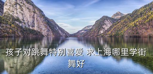 孩子对跳舞特别喜爱 求上海哪里学街舞好