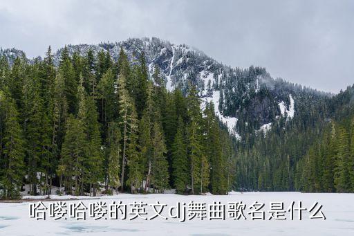 哈啥哈啥是什么嗨歌，哈喽哈喽的英文dj舞曲歌名是什么