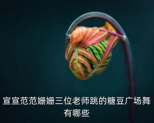 宣宣范范姗姗三位老师跳的糖豆广场舞有哪些