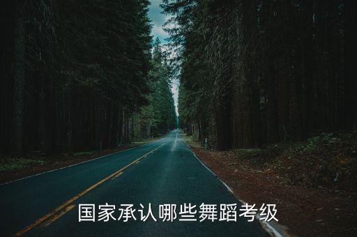 国家承认哪些舞蹈考级