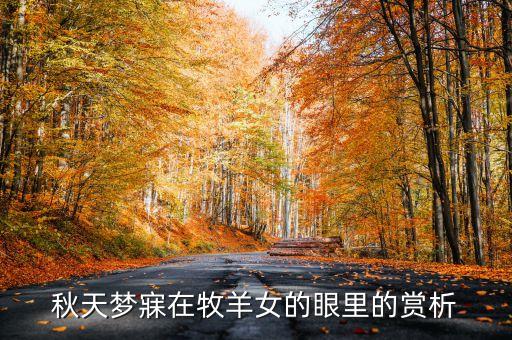 秋天梦寐在牧羊女的眼里的赏析
