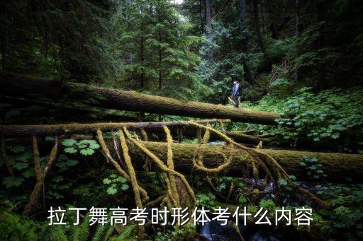 拉丁舞高考时形体考什么内容