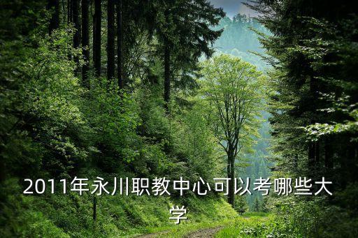 永川职教中心高考班有哪些专业，2011年永川职教中心可以考哪些大学